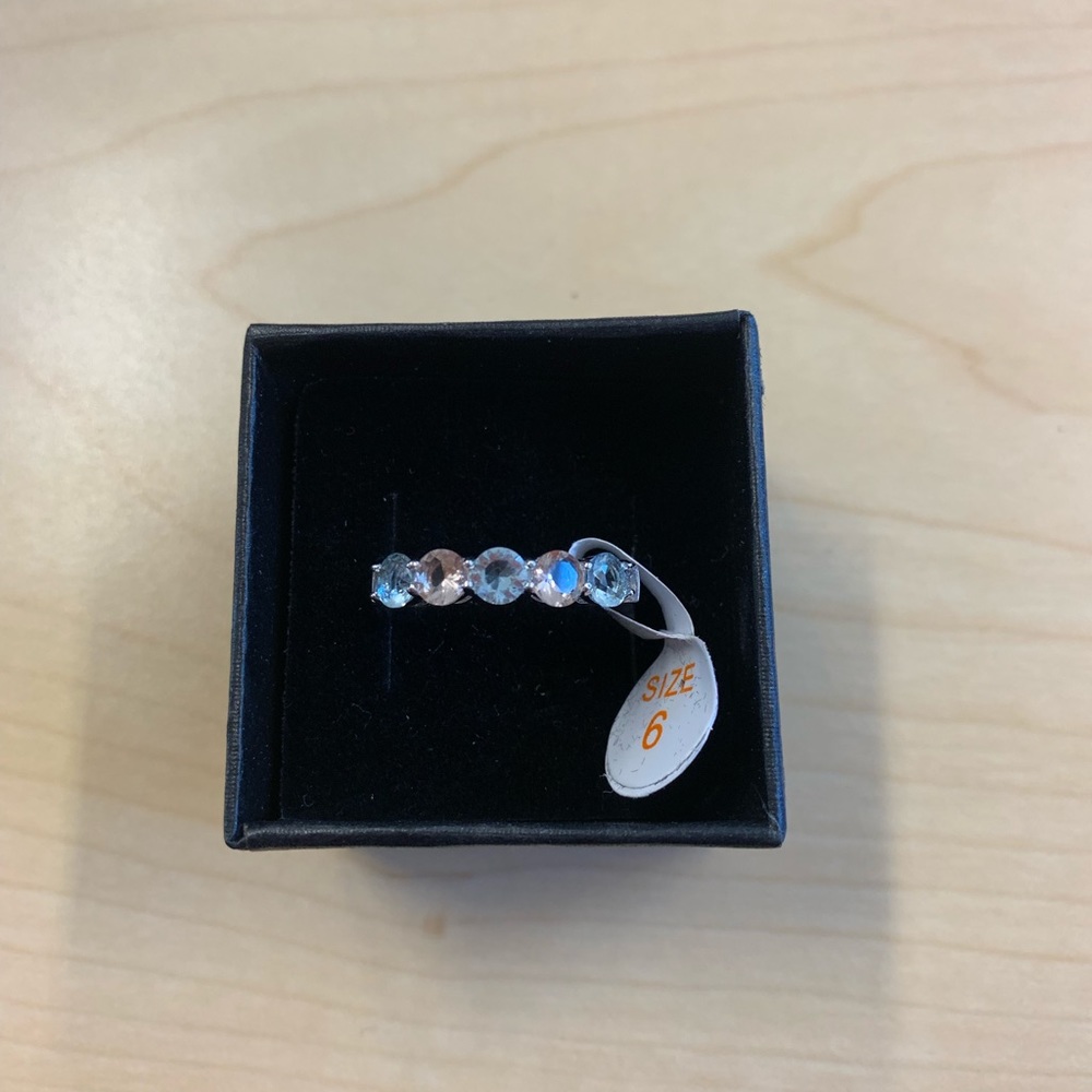 Morganite & Aquamarine ring